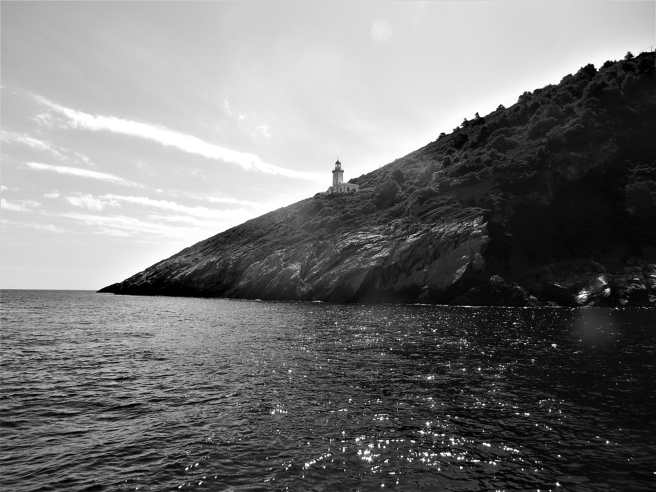 greece  skopoulos  black and white free photo
