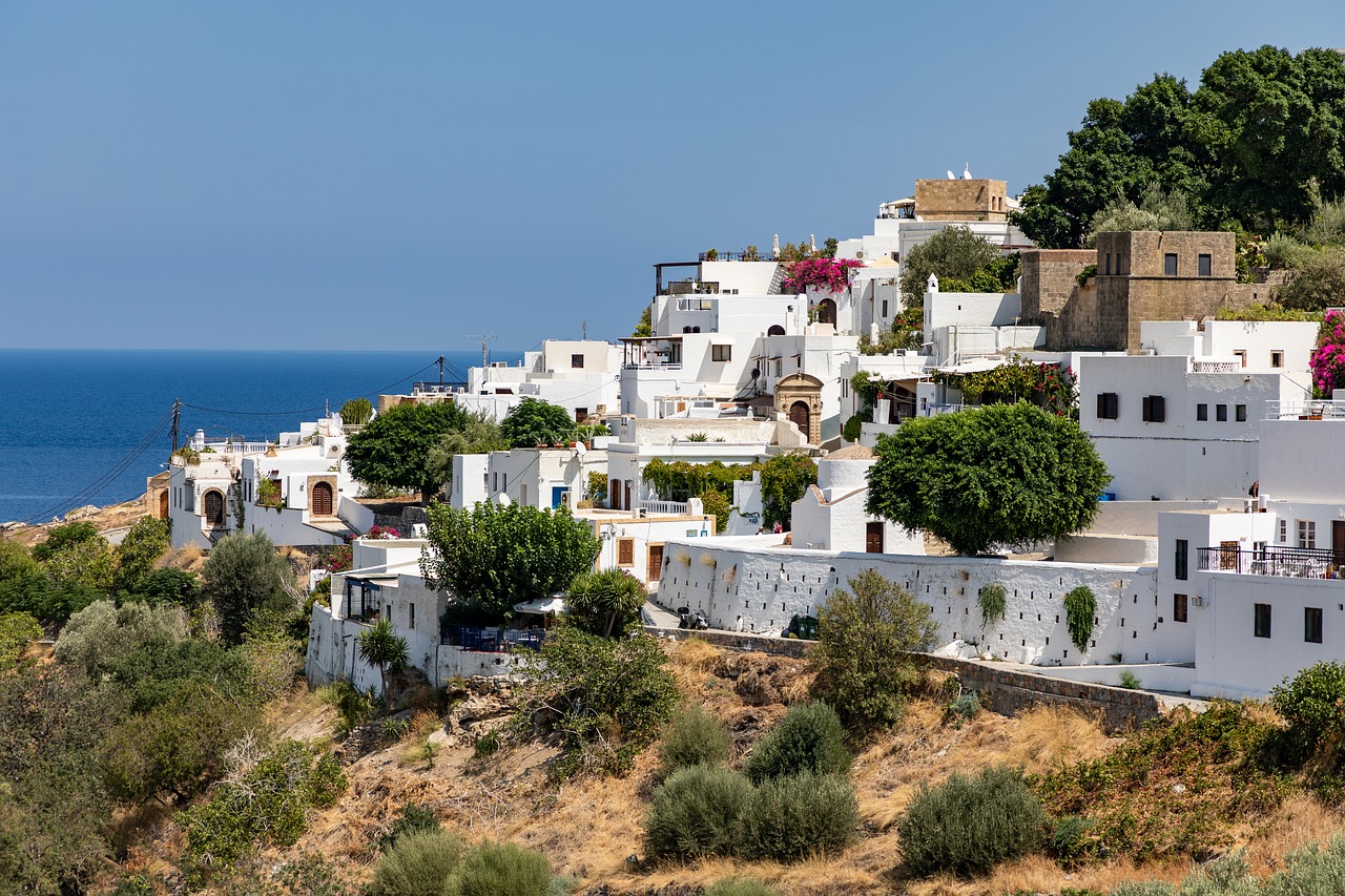 greece  rhodes  lindos free photo