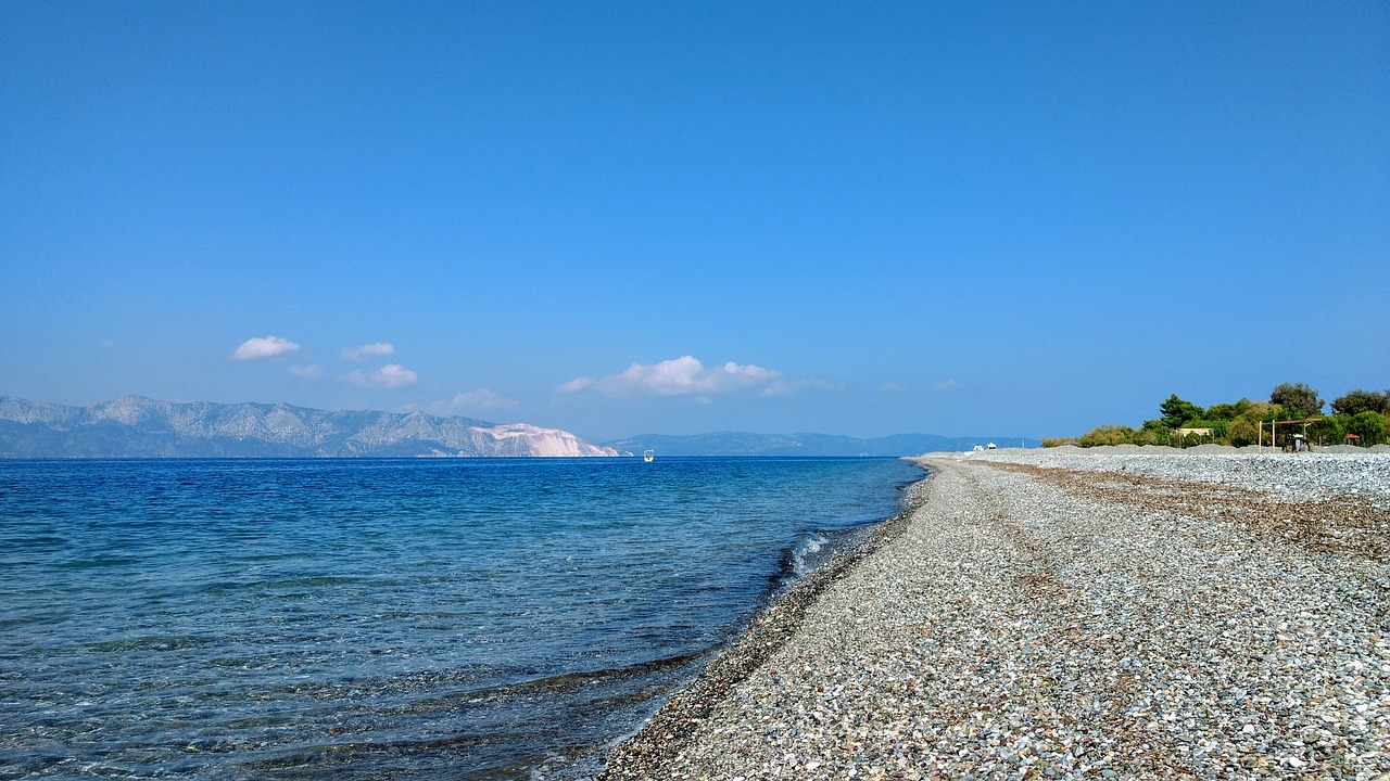 greece  beach  pebbles free photo