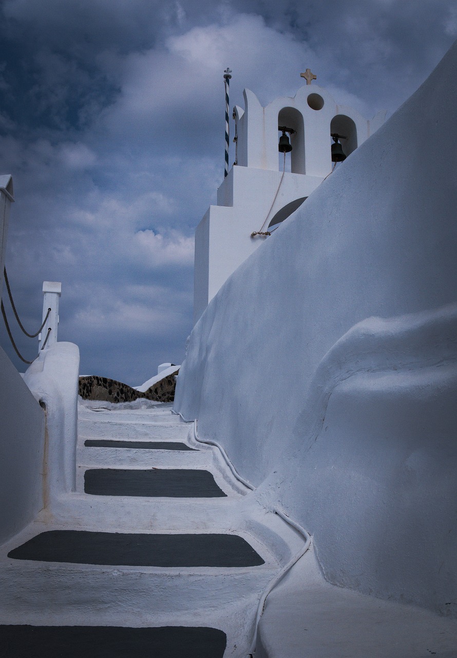 greece  white  church free photo