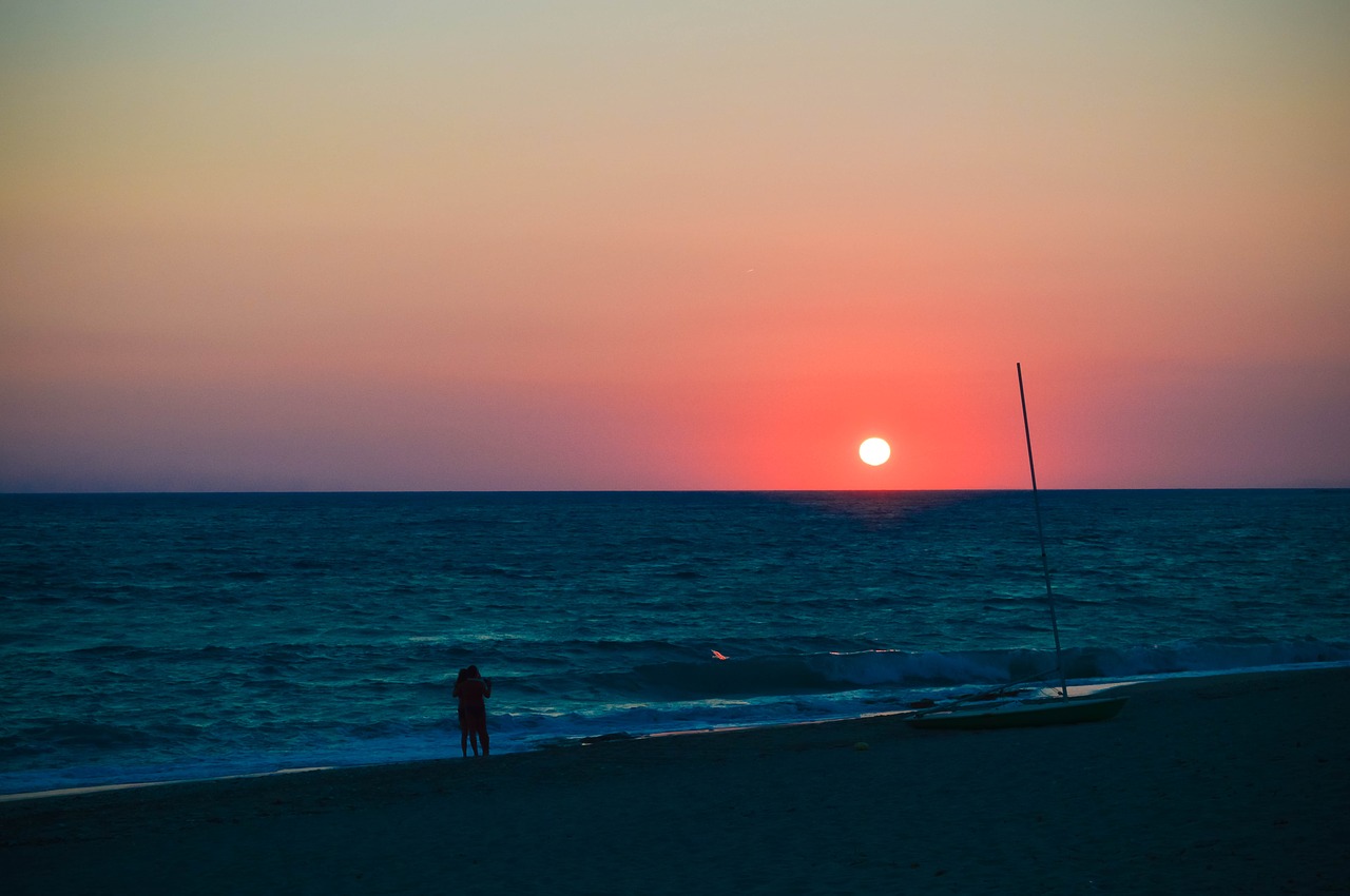 greece  ionian sea  sunset free photo