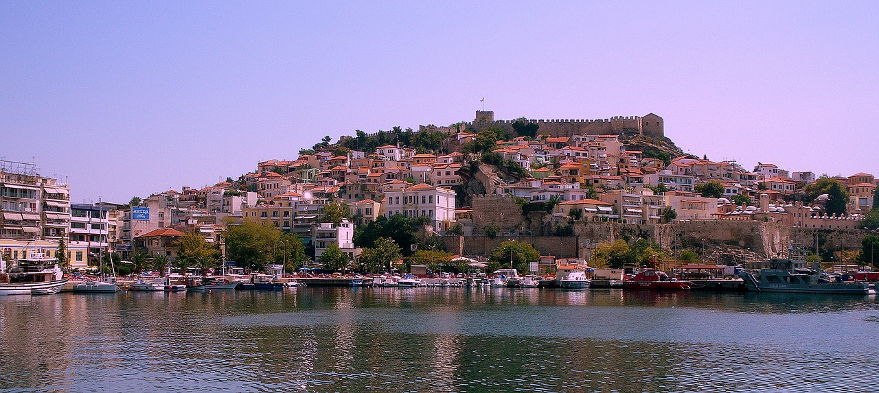 greece  kavala  castle free photo