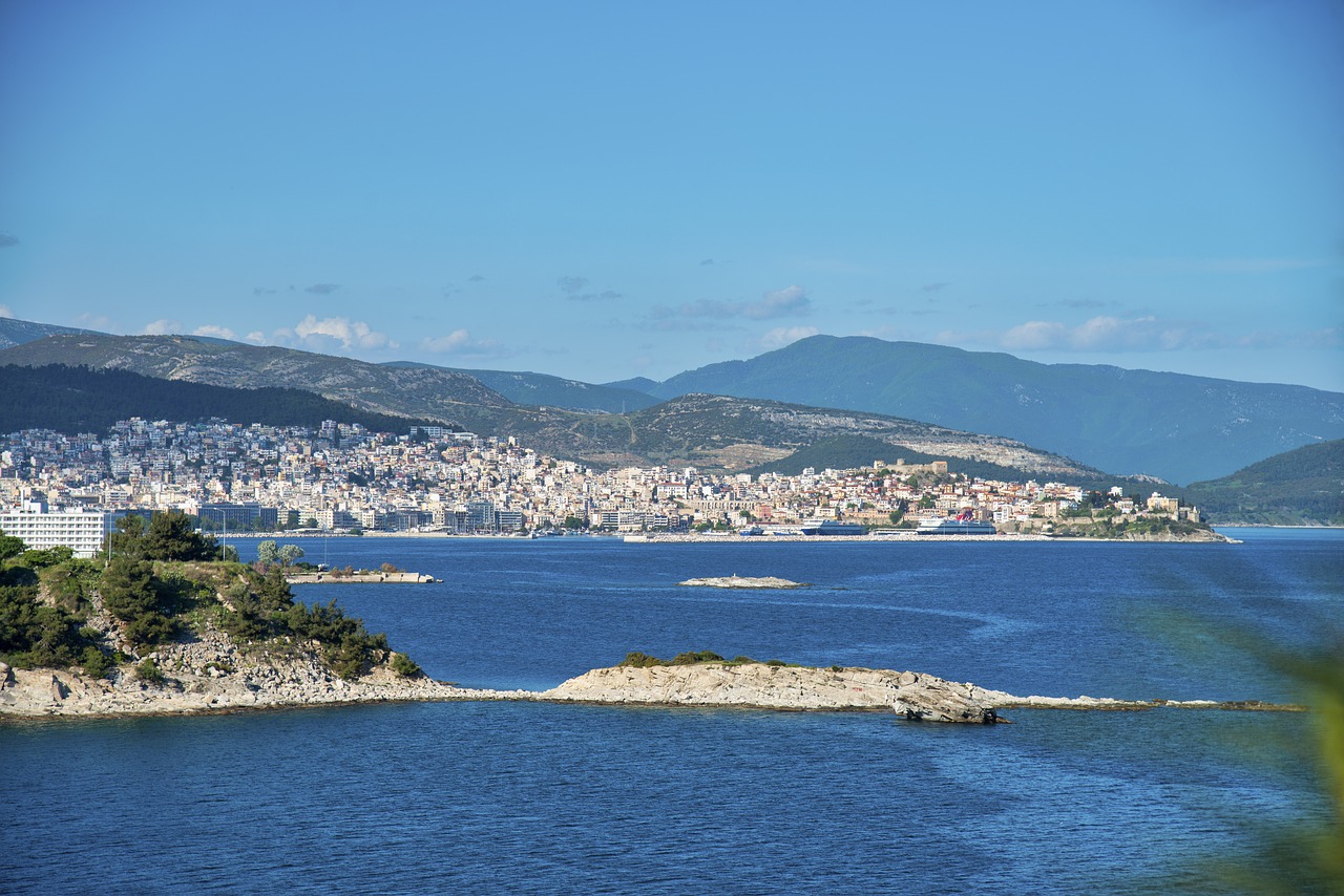 greece  kabala city  spring free photo