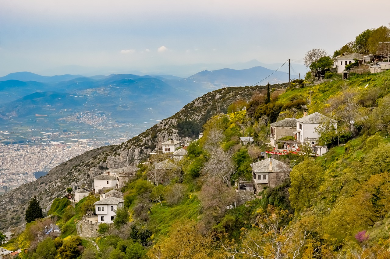 greece  pelio  makrinitsa free photo