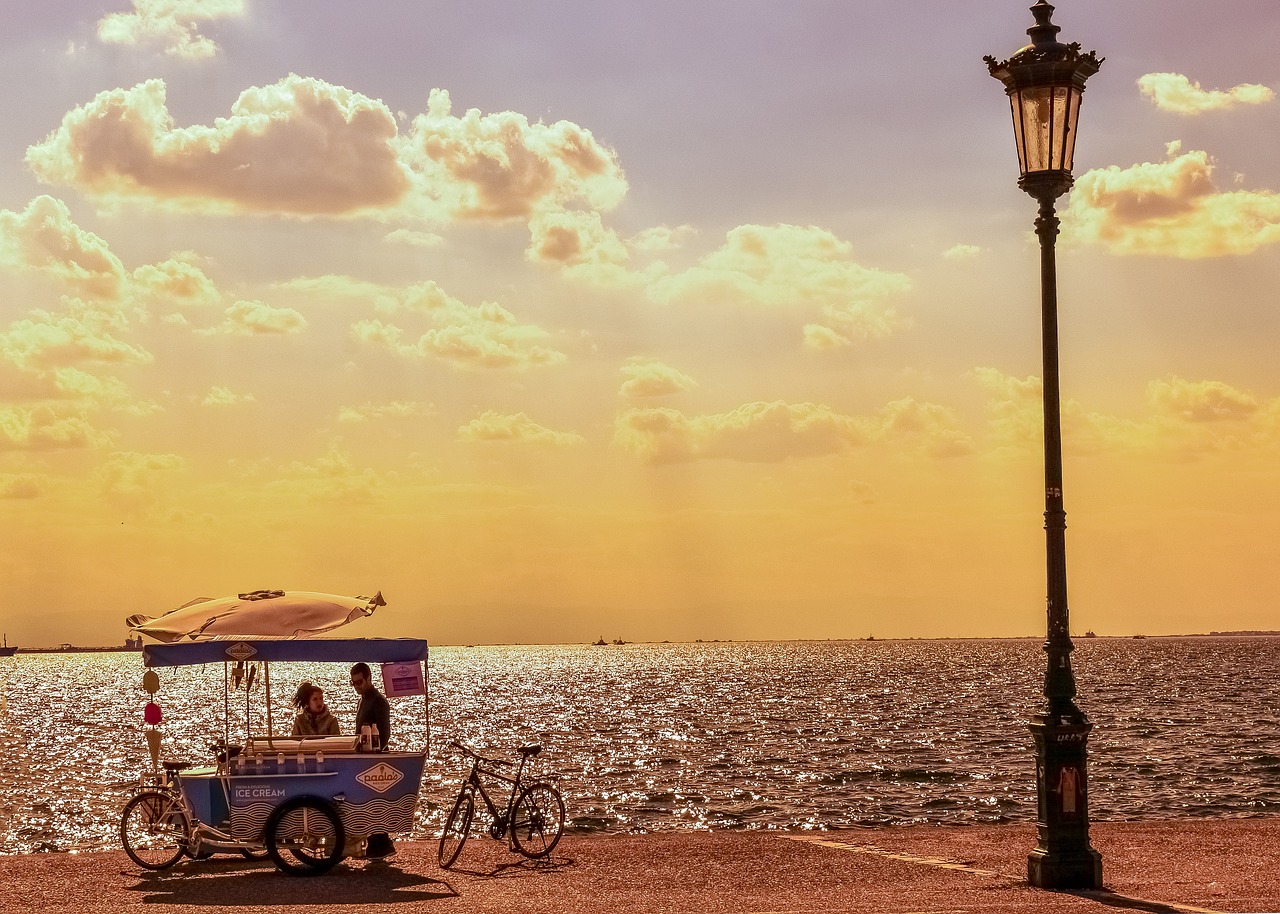 greece  thessaloniki  sunset free photo