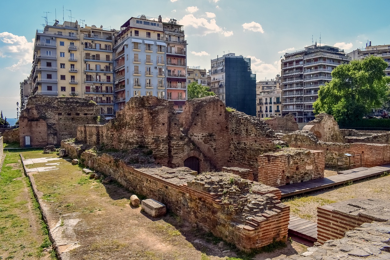 greece  thessaloniki  galerius palace free photo