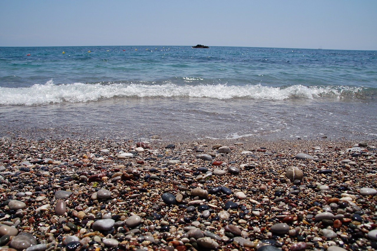 greece rhinestones beach free photo