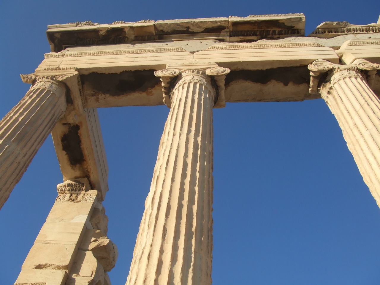 greece column arch free photo