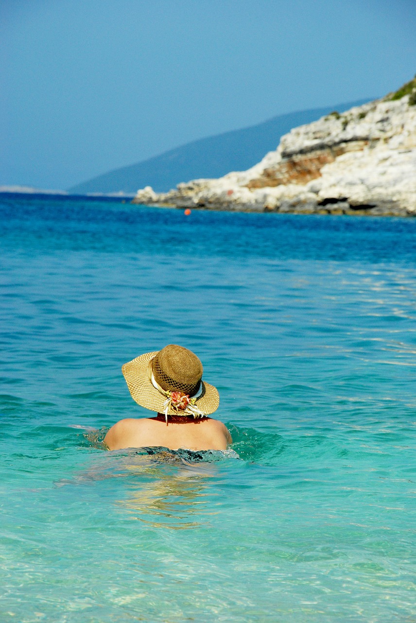 greece sea swimming free photo