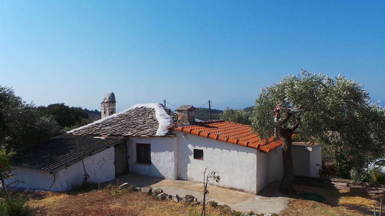 greece old house summer free photo