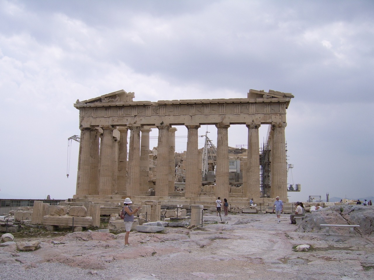 greece acropolis building free photo