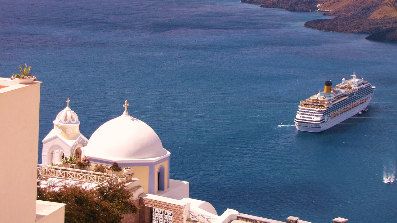 greece santorini island free photo