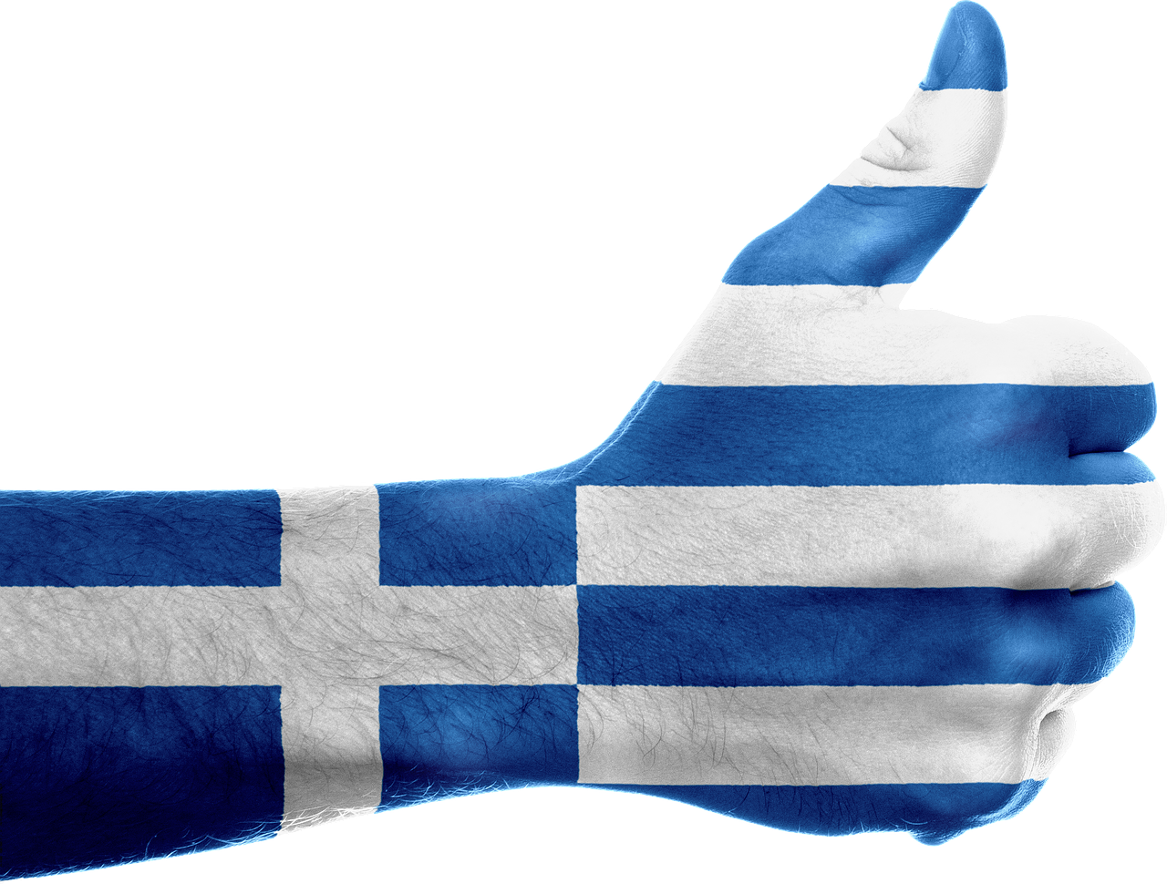 greece flag hand free photo