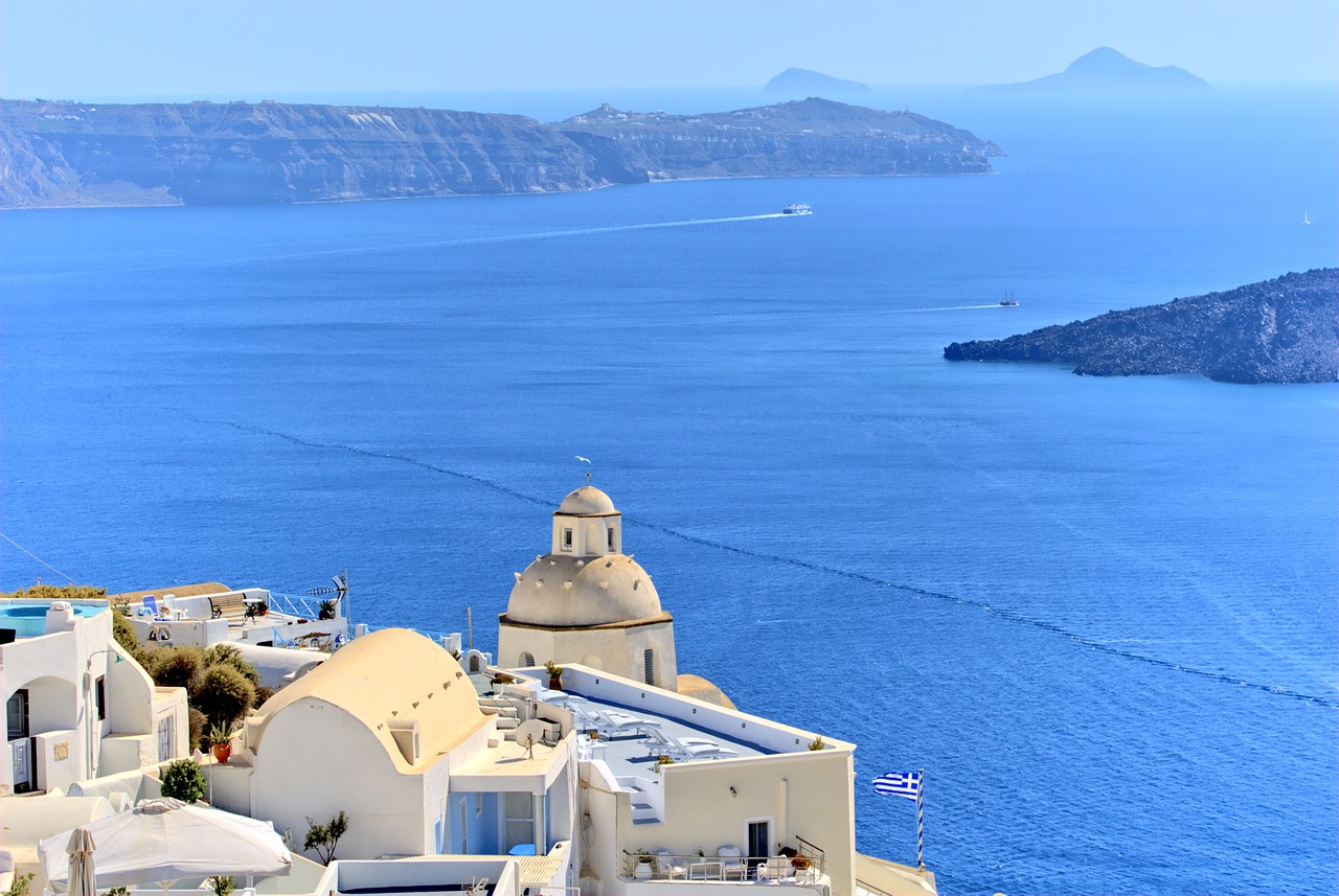 greece santorini beach free photo