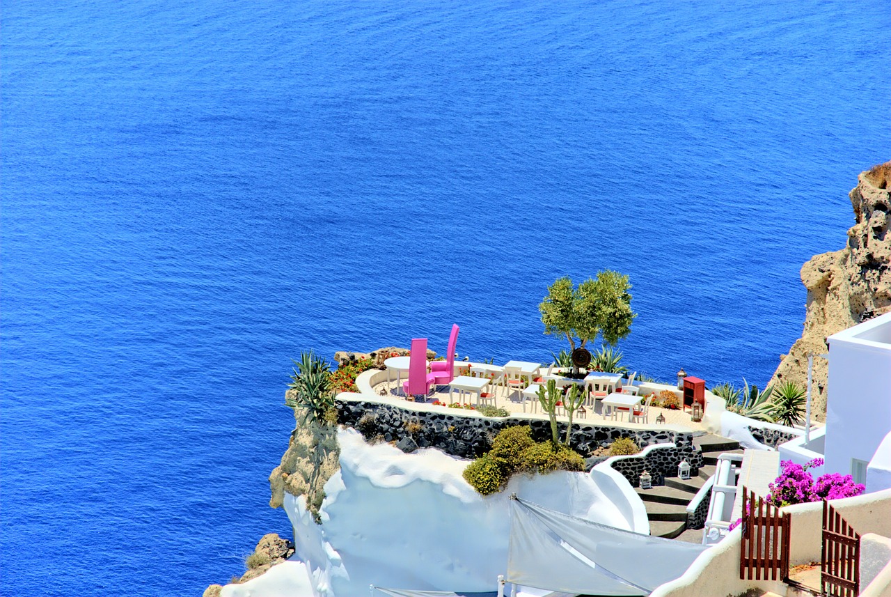 greece santorini beach free photo