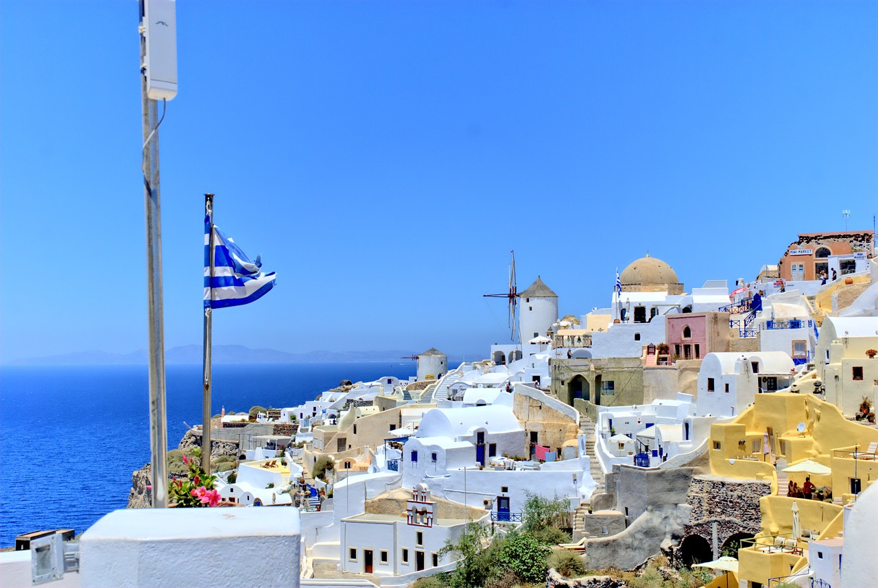 greece santorini beach free photo