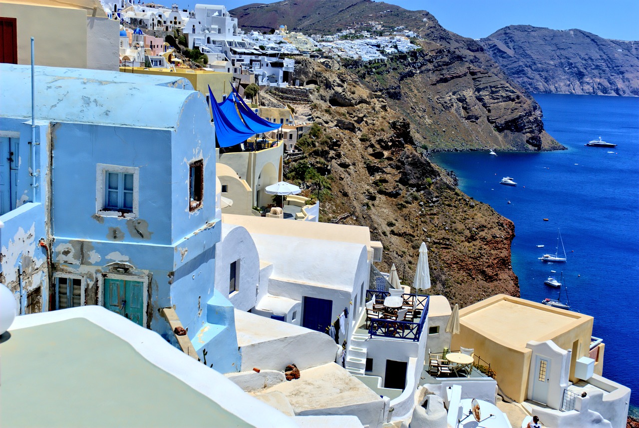 greece santorini beach free photo