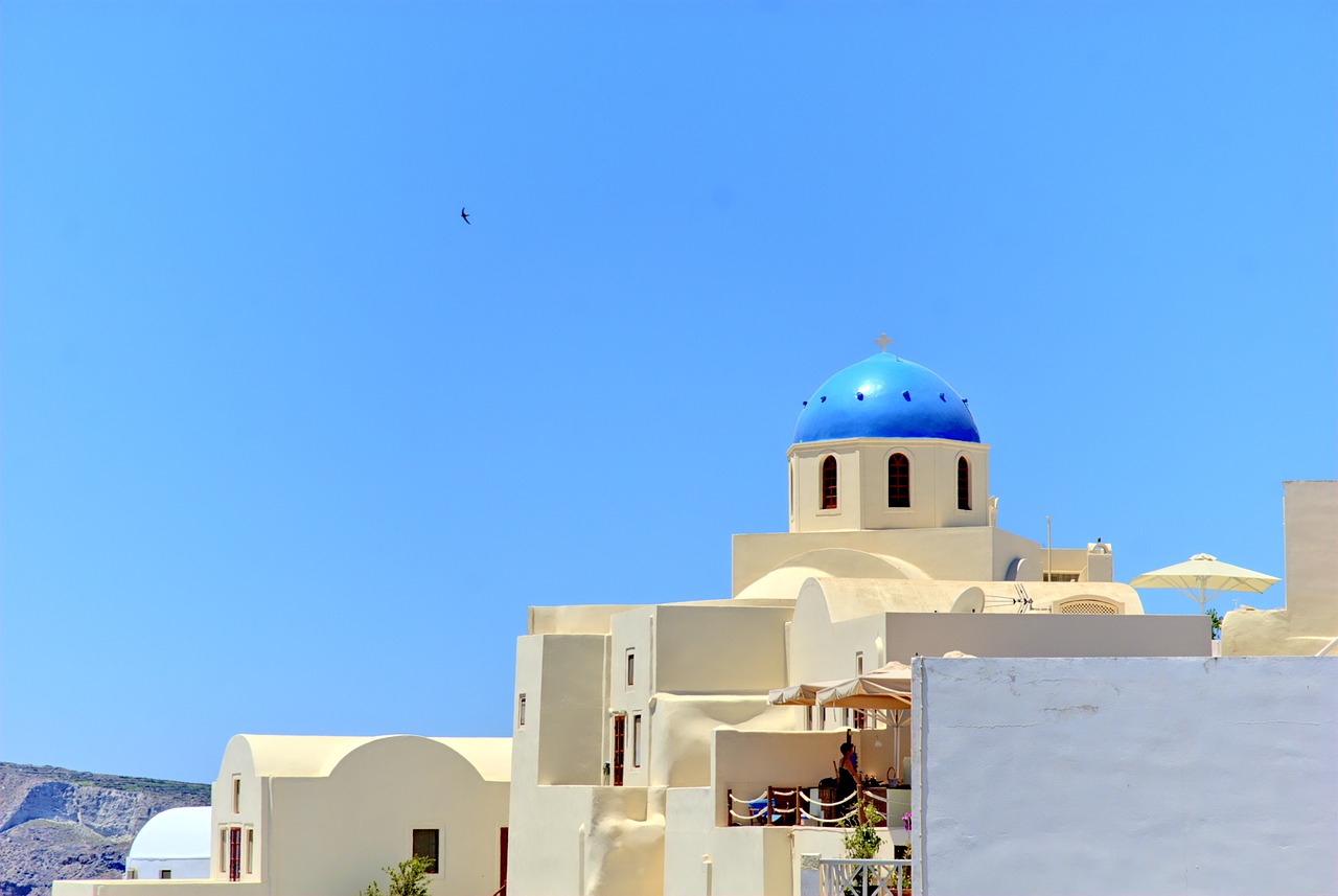 greece santorini beach free photo