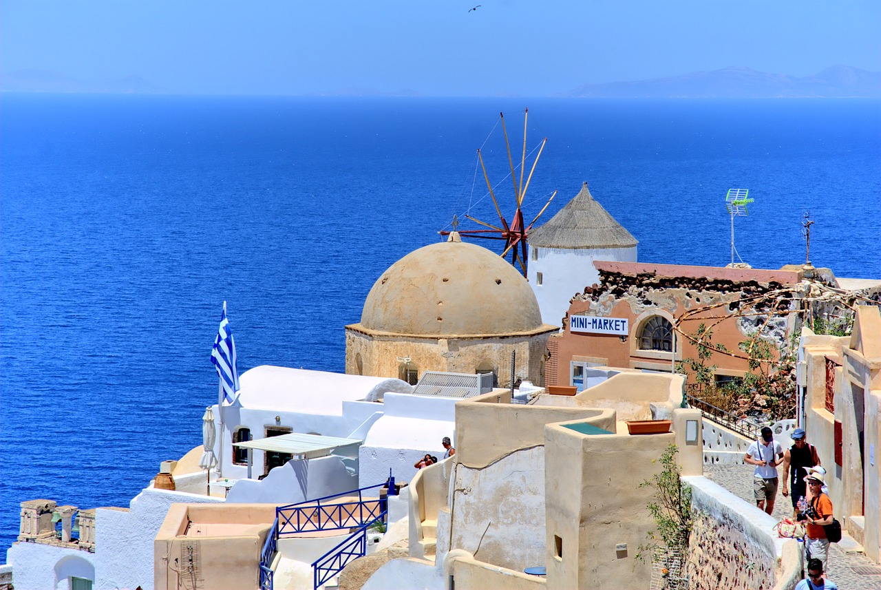 greece santorini beach free photo