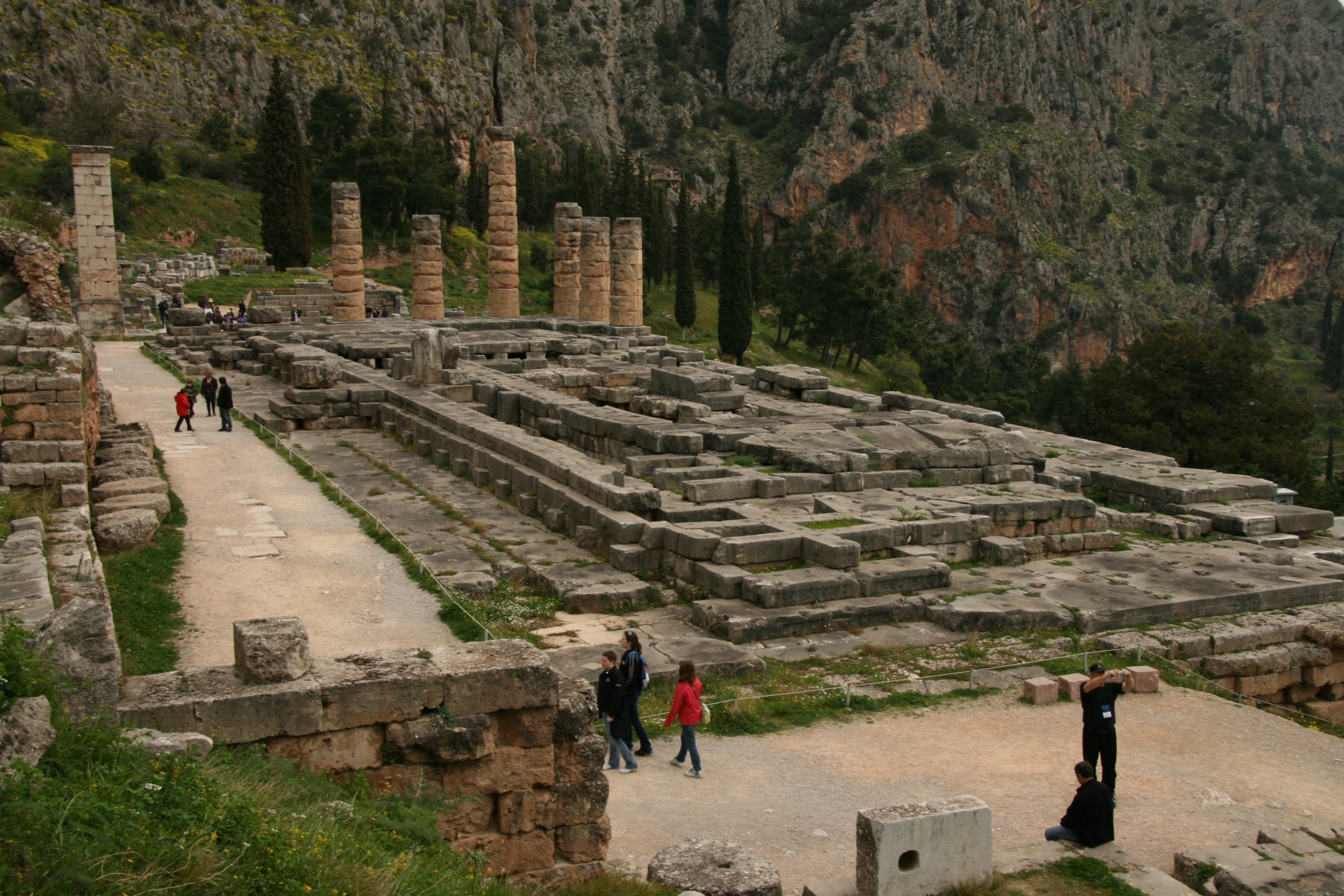 greece delphi ruins free photo