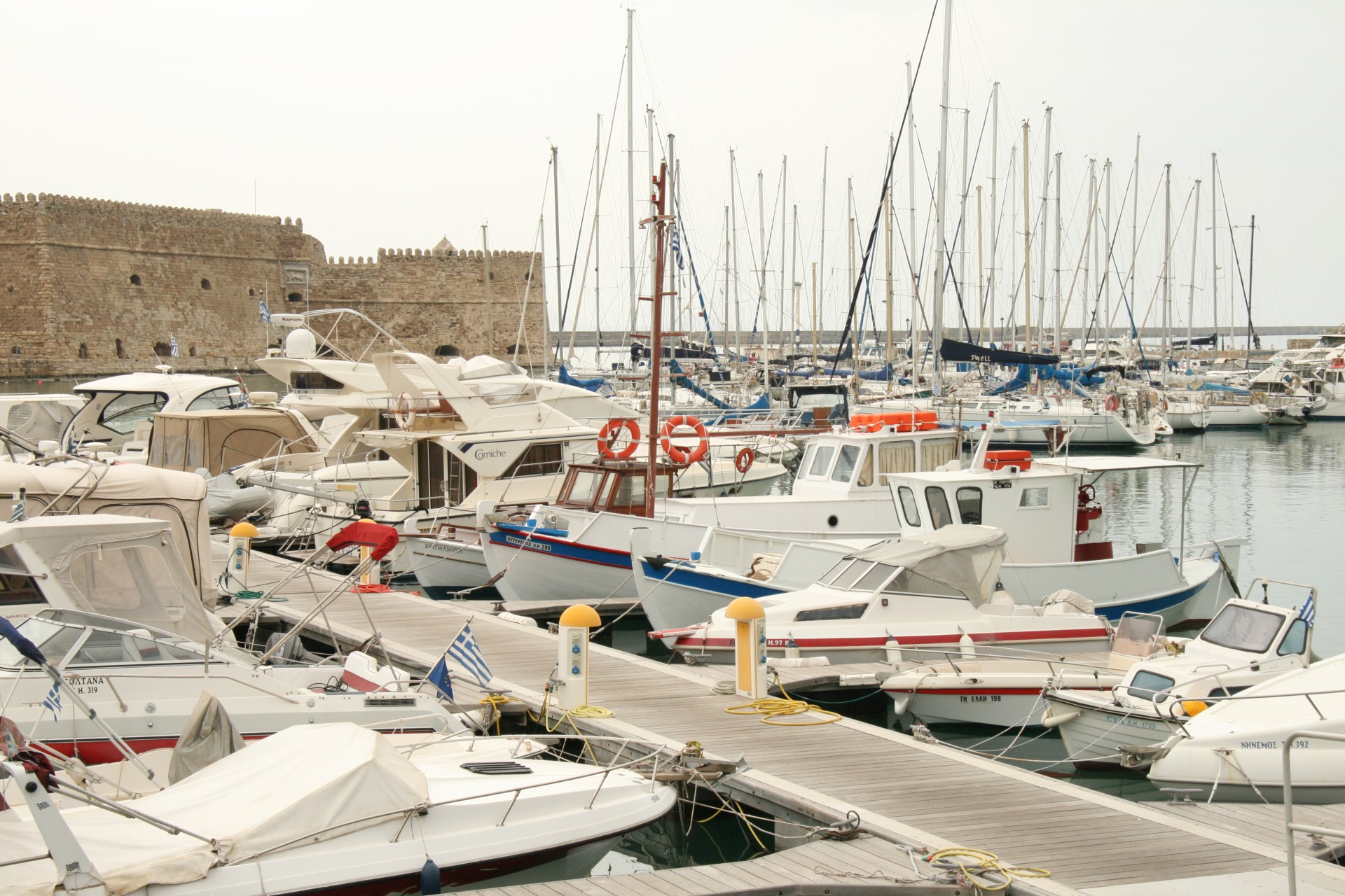 greece fishing boats free photo