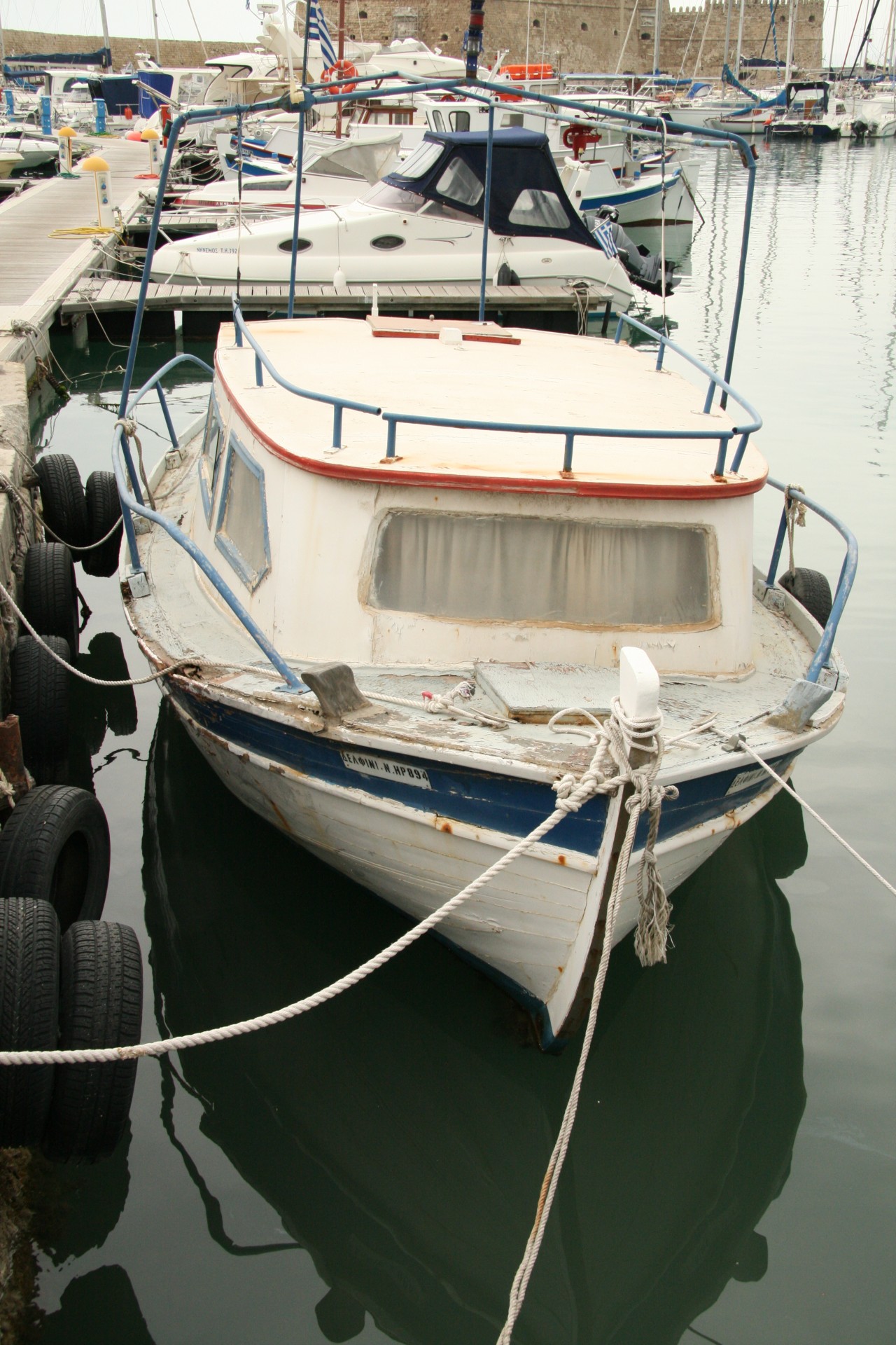 greece fishing boats free photo