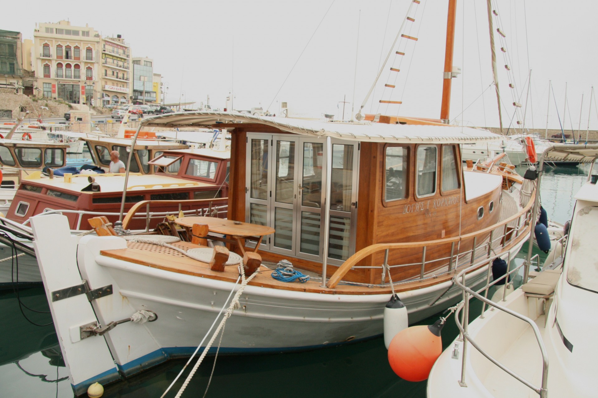 greece fishing boats free photo