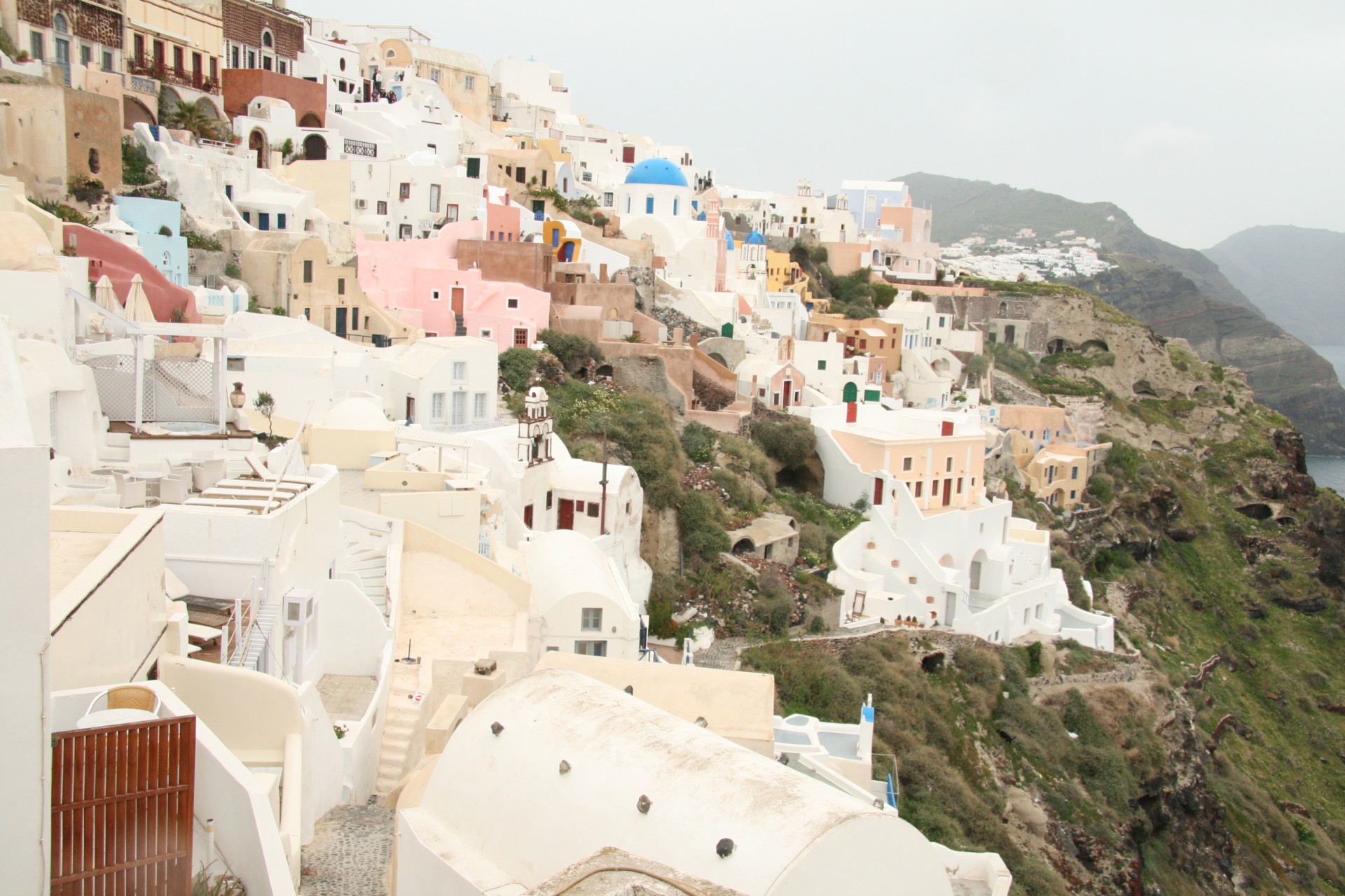 greece santorini blue free photo