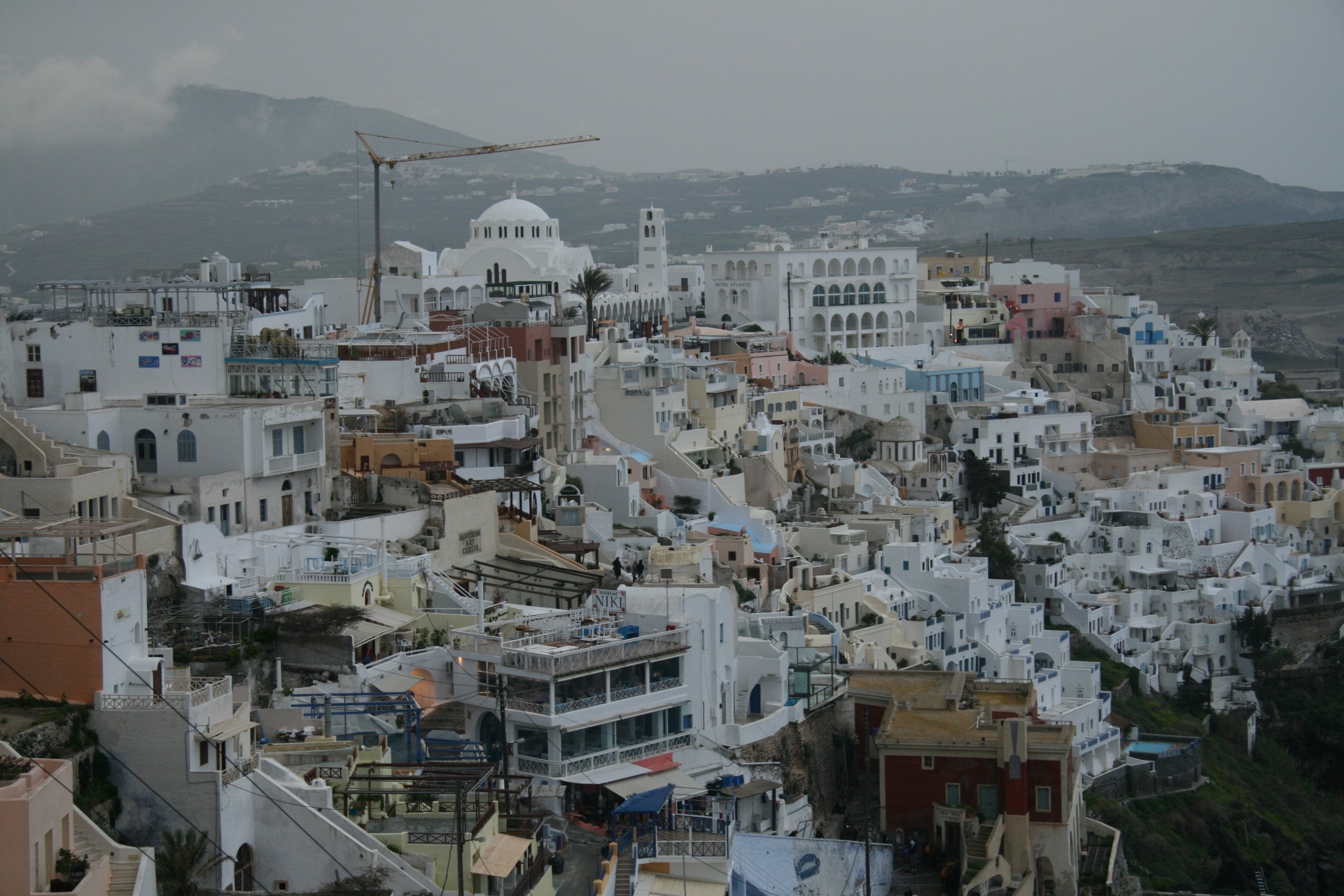 greece santorini scenery free photo