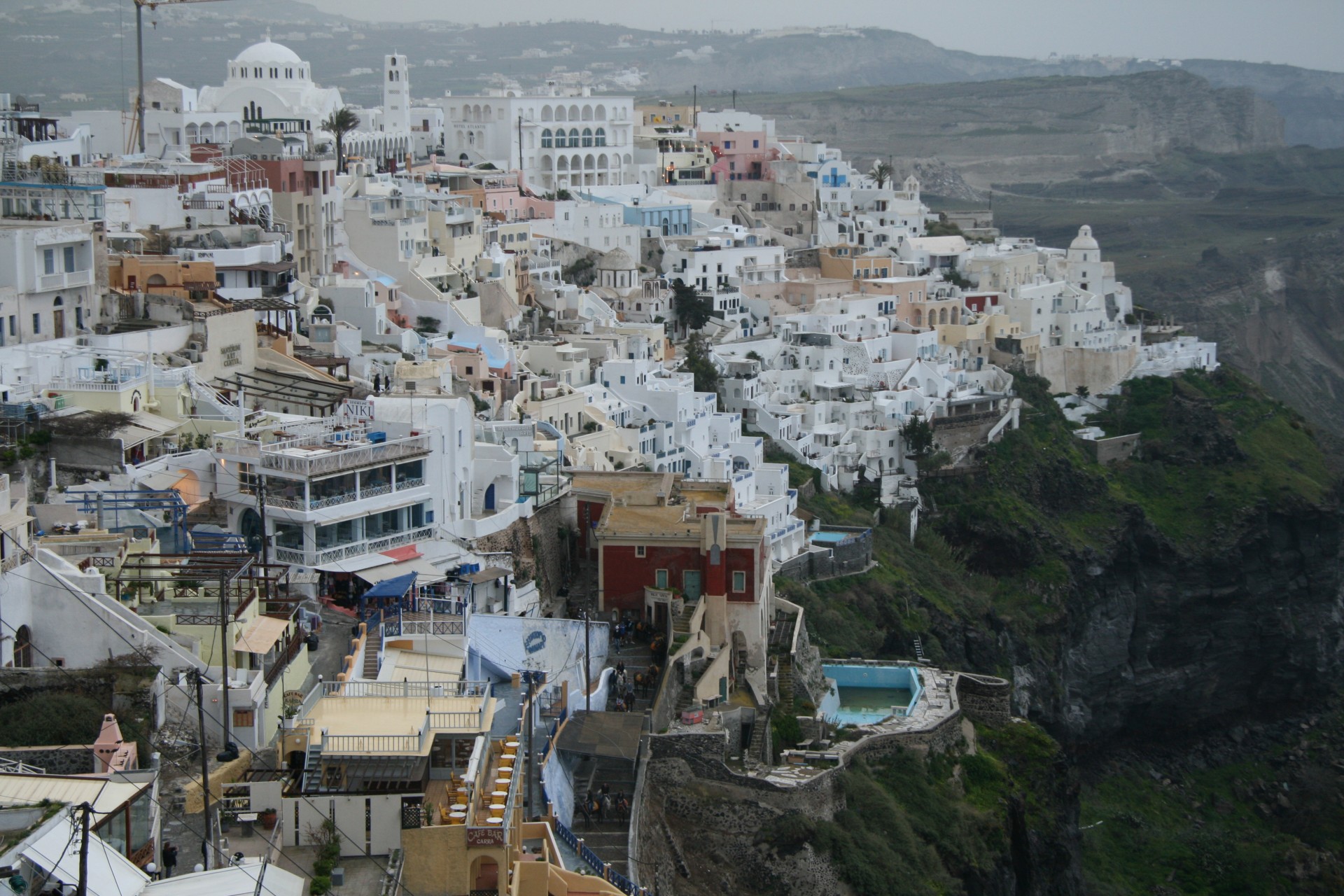 greece santorini scenery free photo