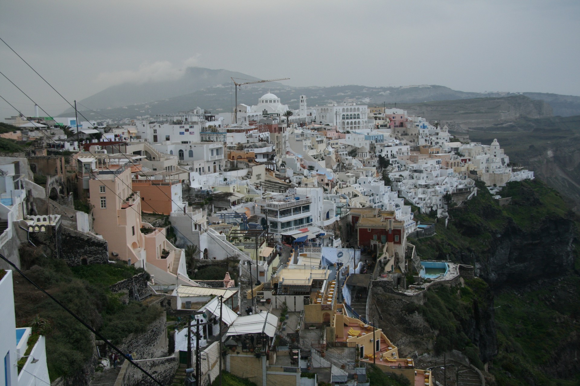 greece santorini scenery free photo