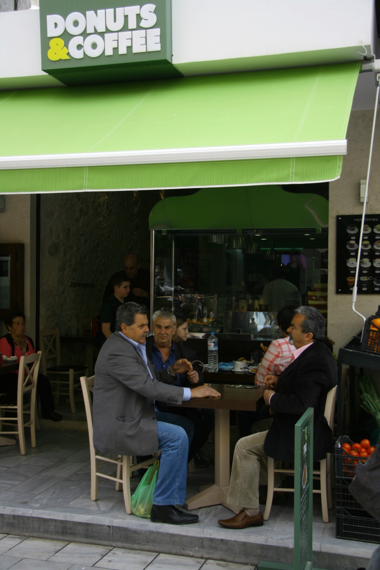 greece sidewalk cafe free photo