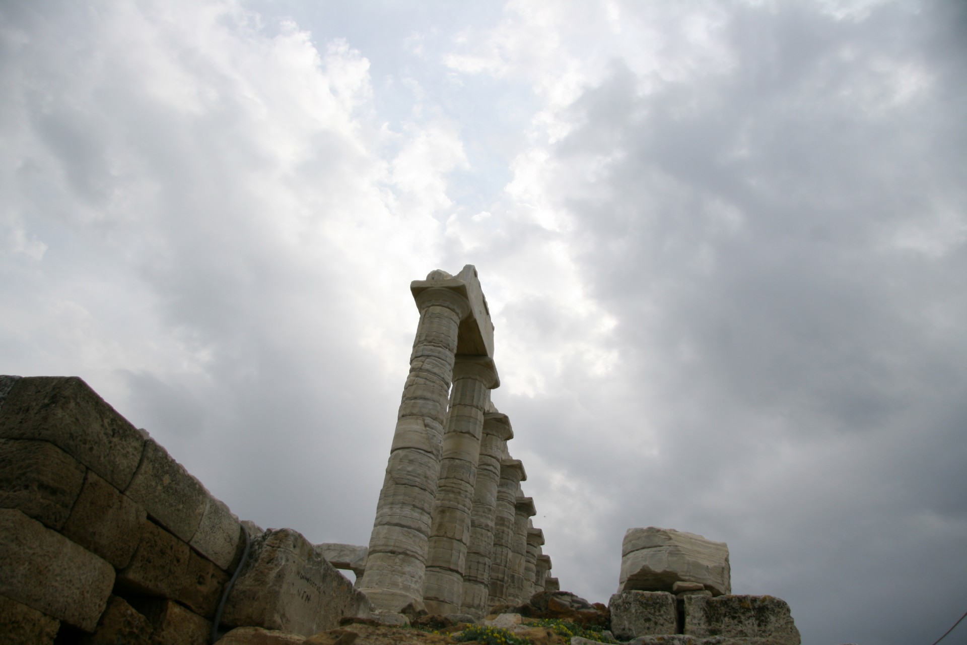greece temple poseidon free photo