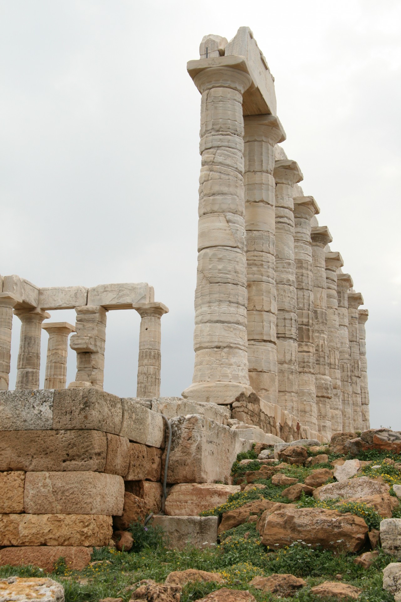 greece temple poseidon free photo