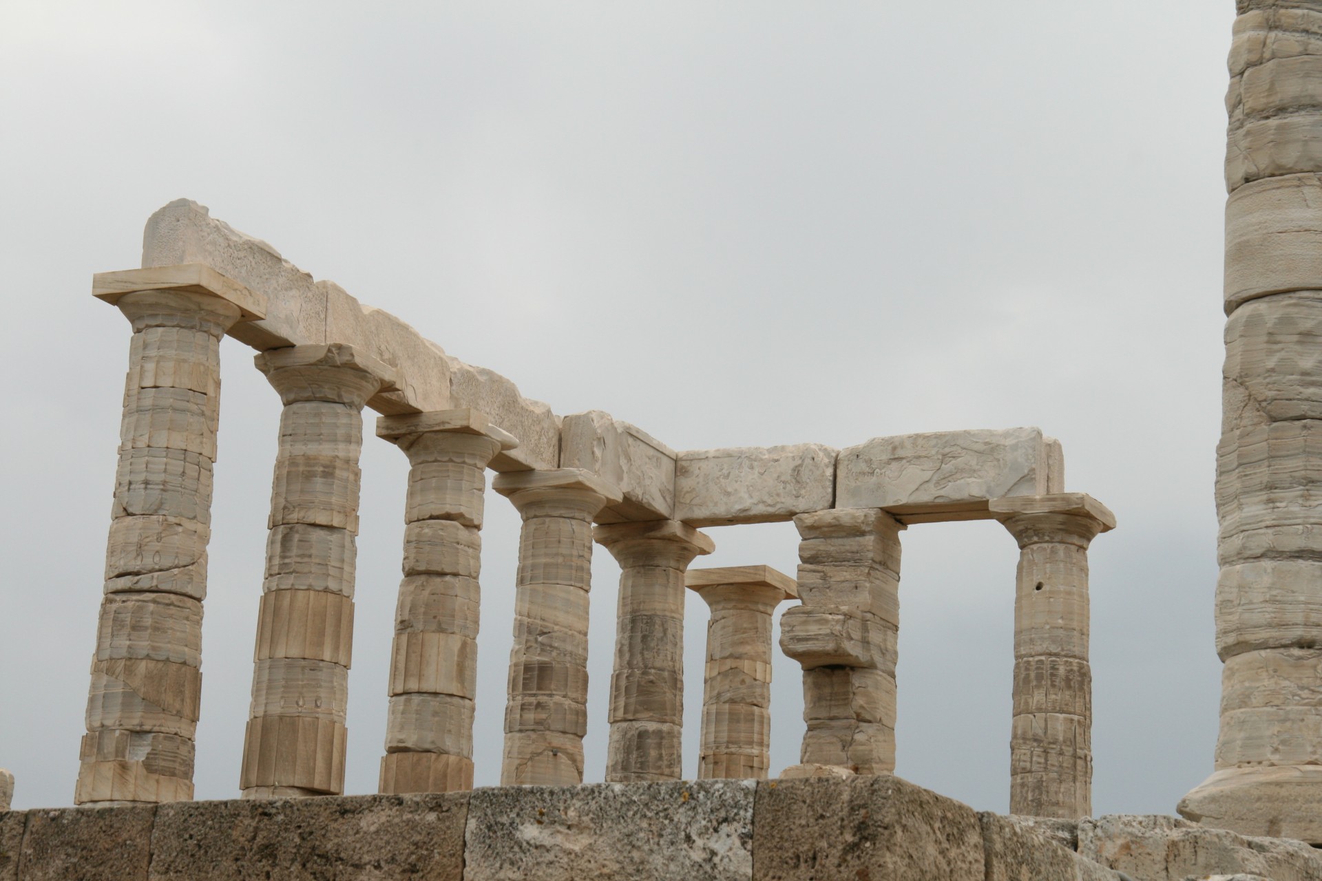 greece temple poseidon free photo