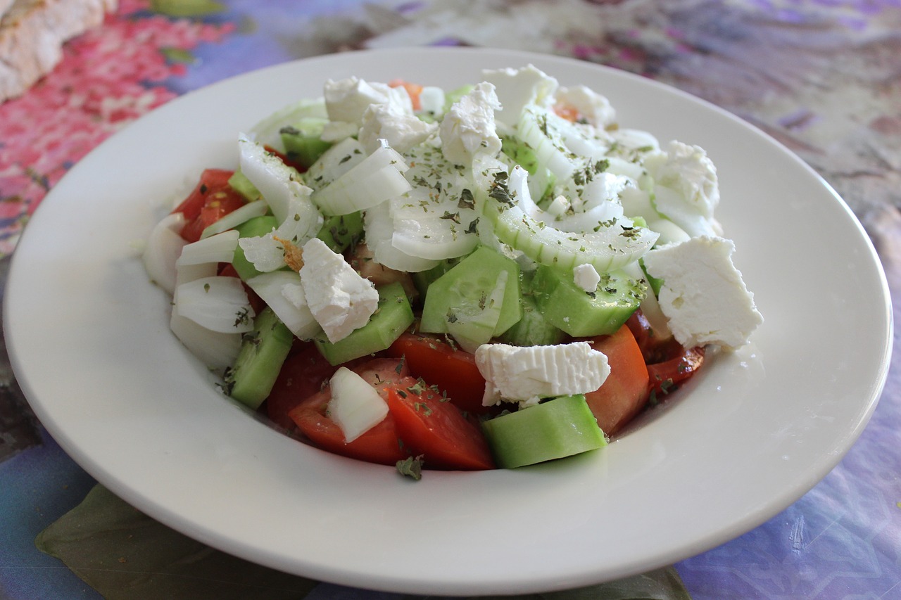 greek salad feta free photo