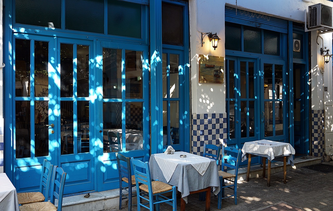 greek restaurant thessaloniki free photo