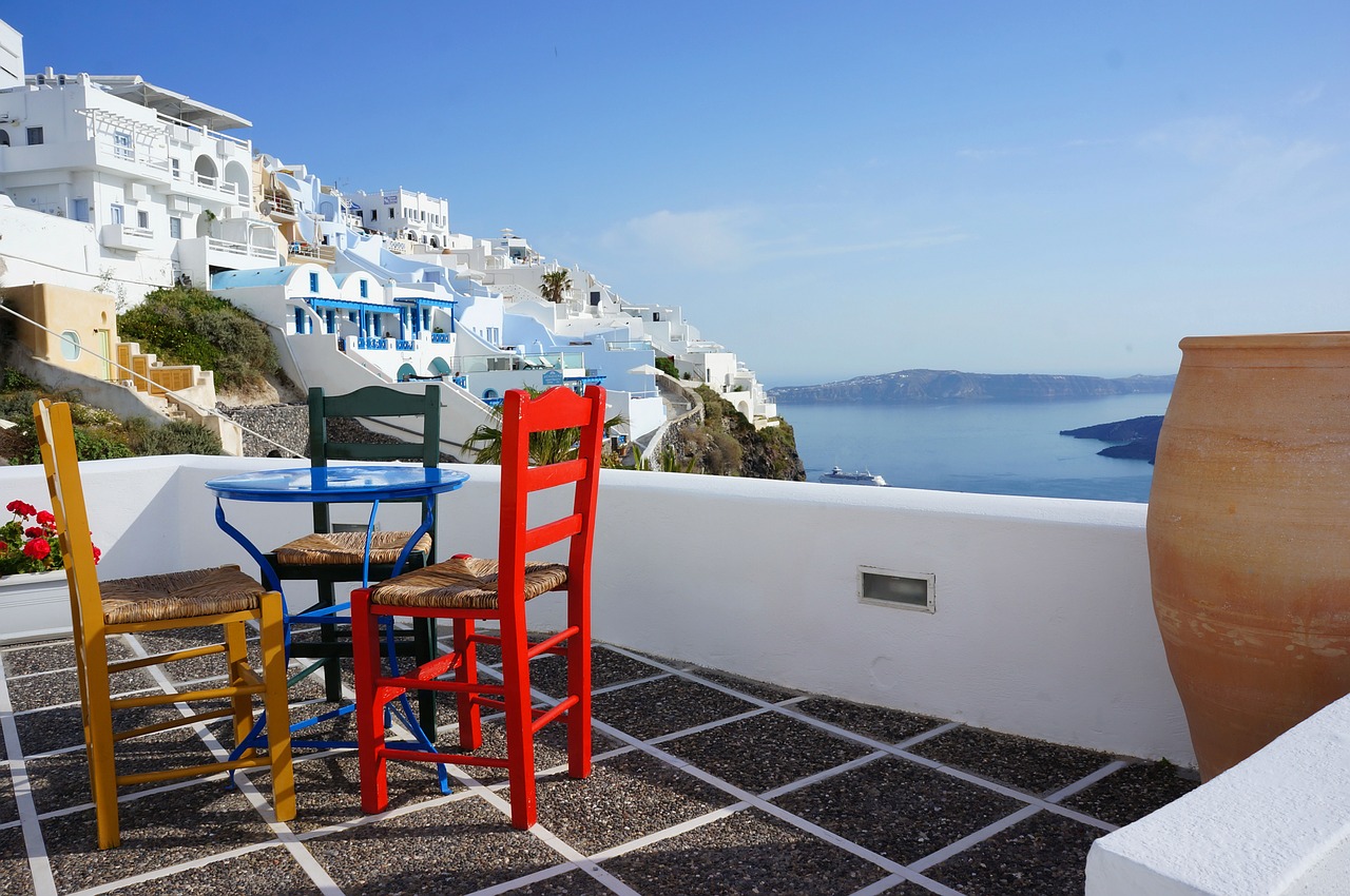 greek hotel restaurant free photo