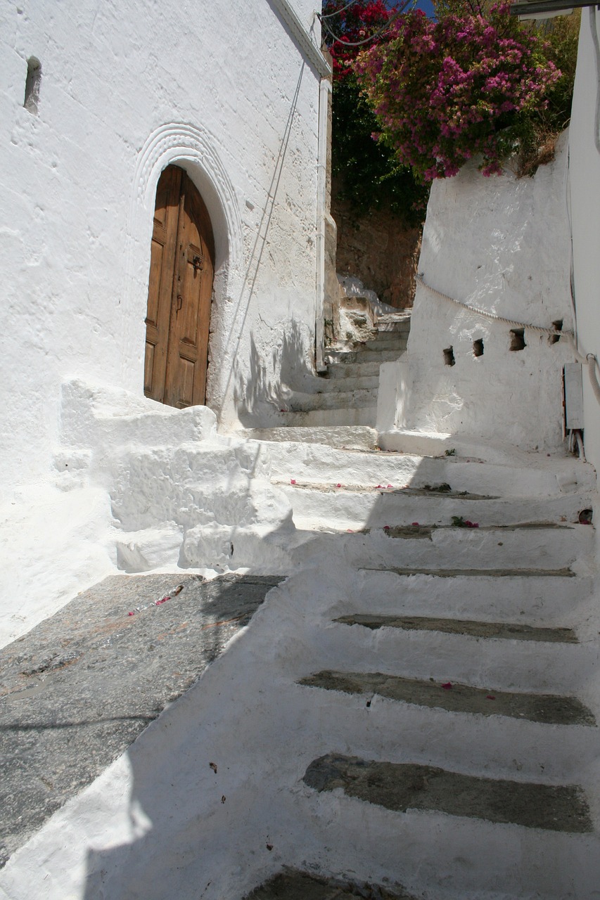 greek white house stairs free photo