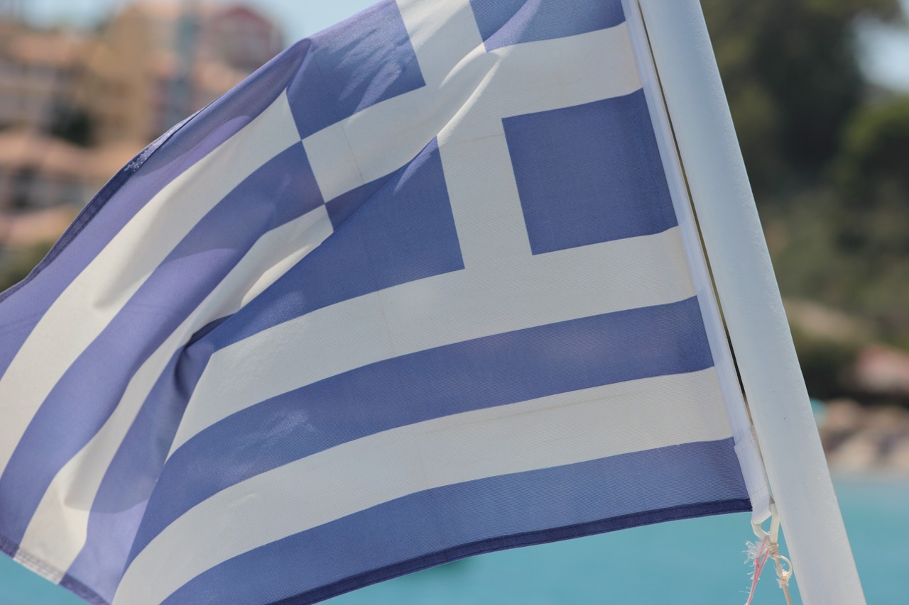 greek flag summer flag free photo