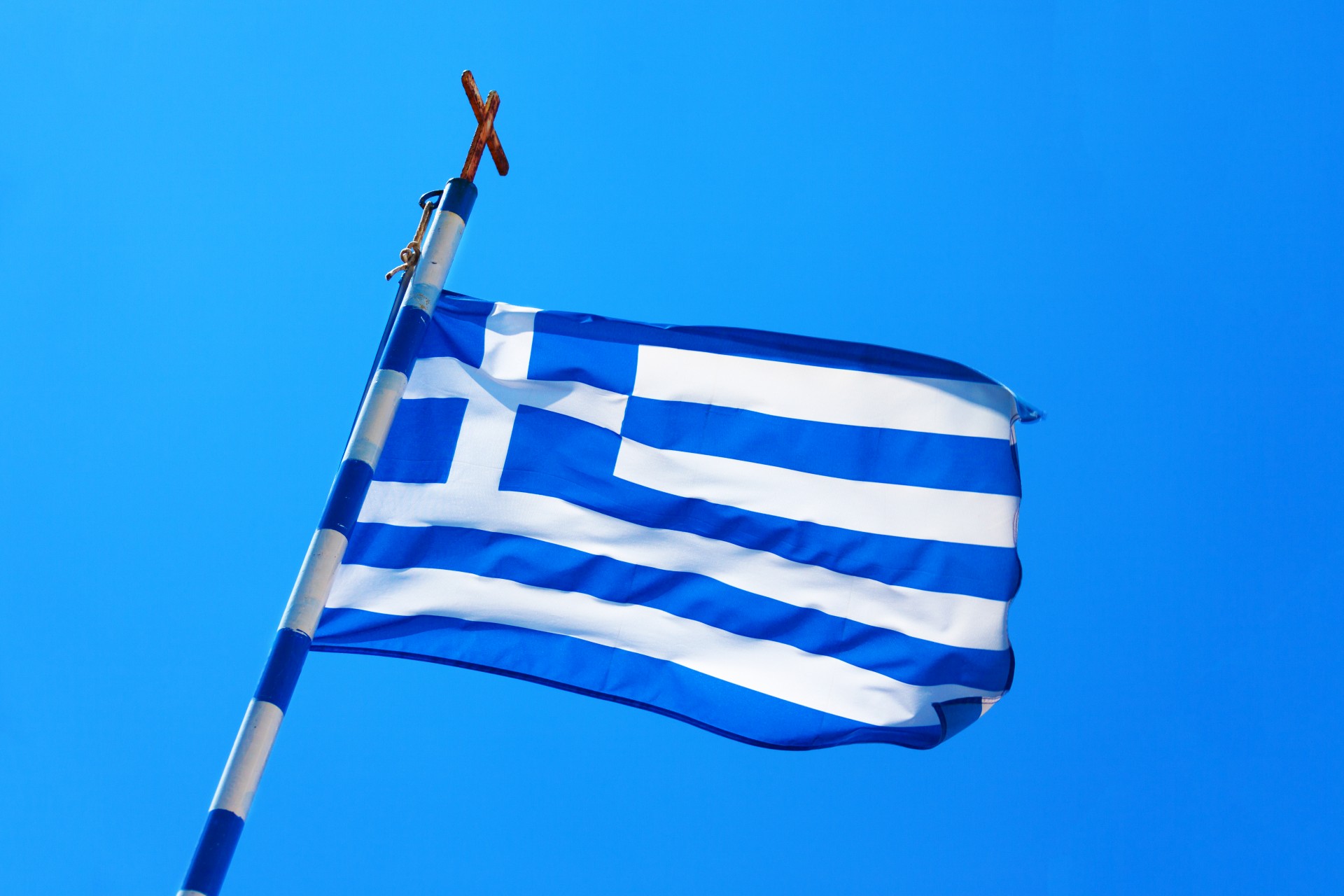 flag greek greece free photo