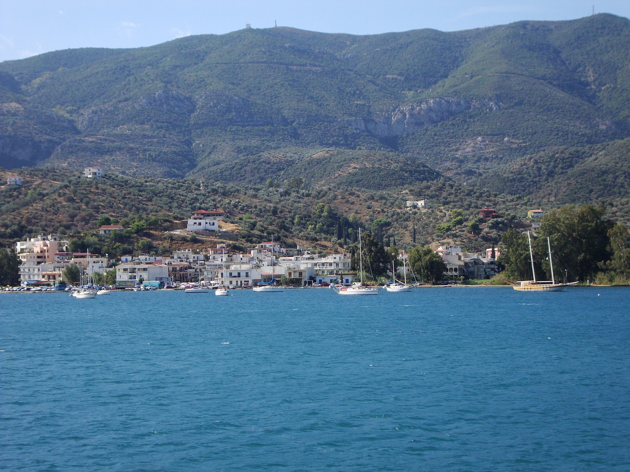 greek island sea water free photo