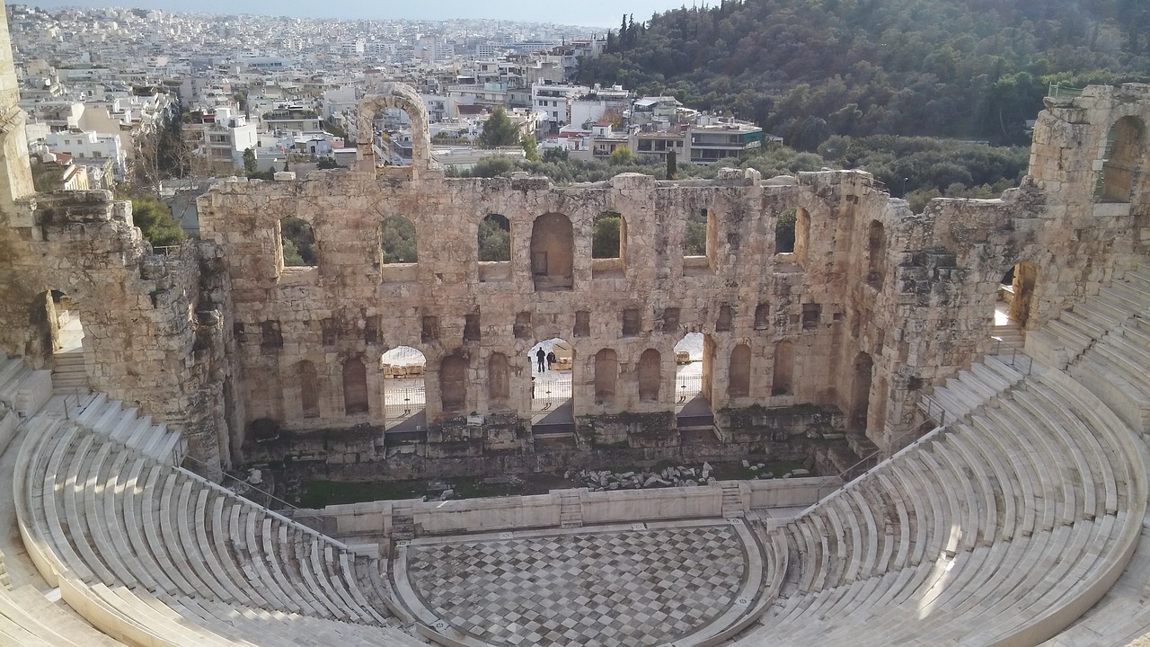 greek theatre greece antique free photo