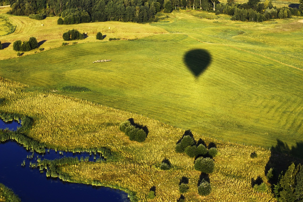 green nature air balloon free photo