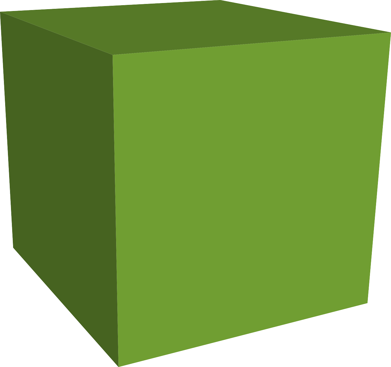 green box cube free photo