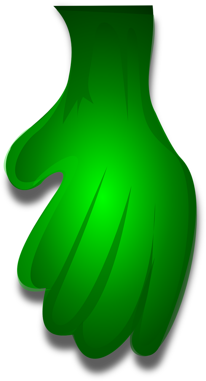 green hand monster free photo