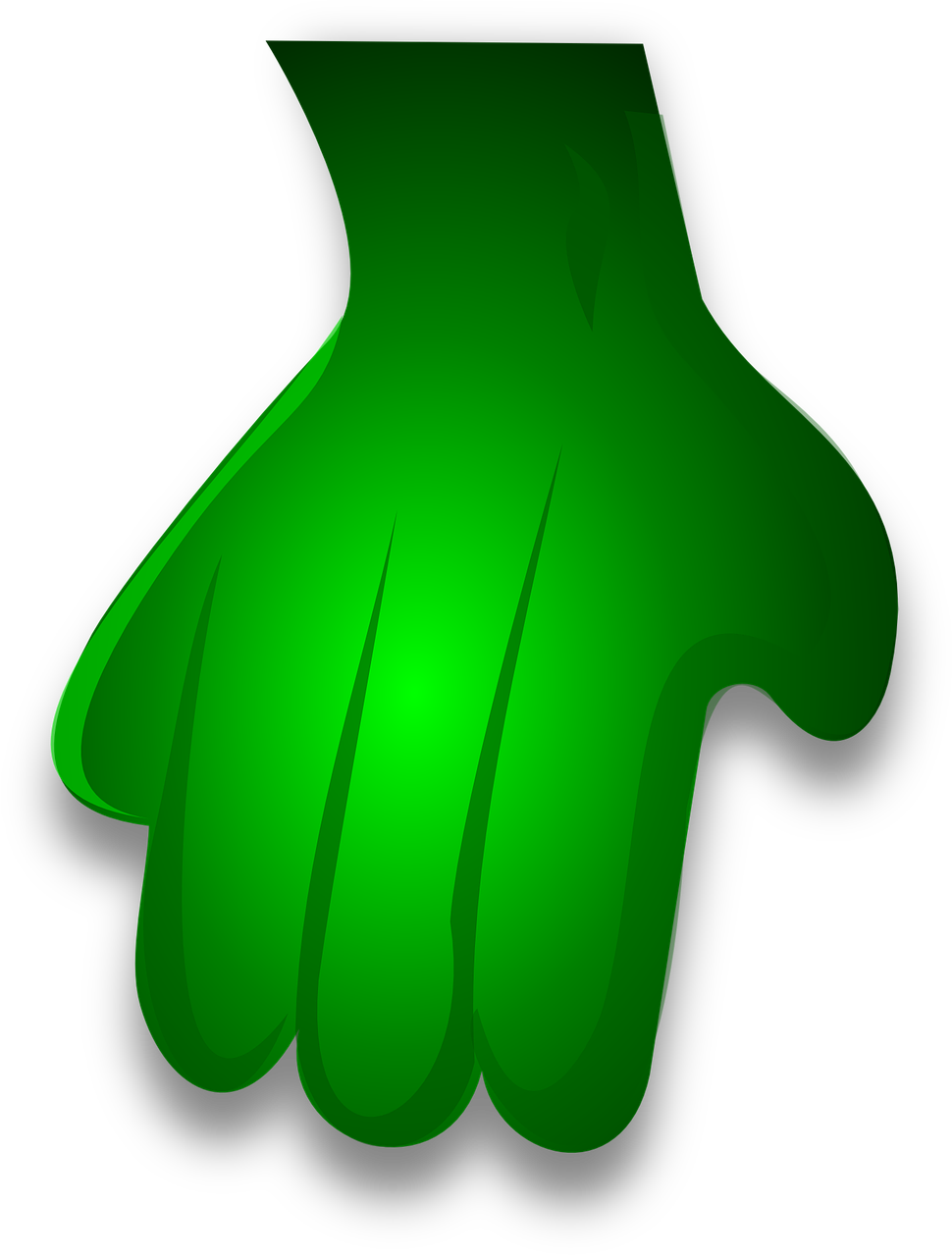 green hand monster free photo