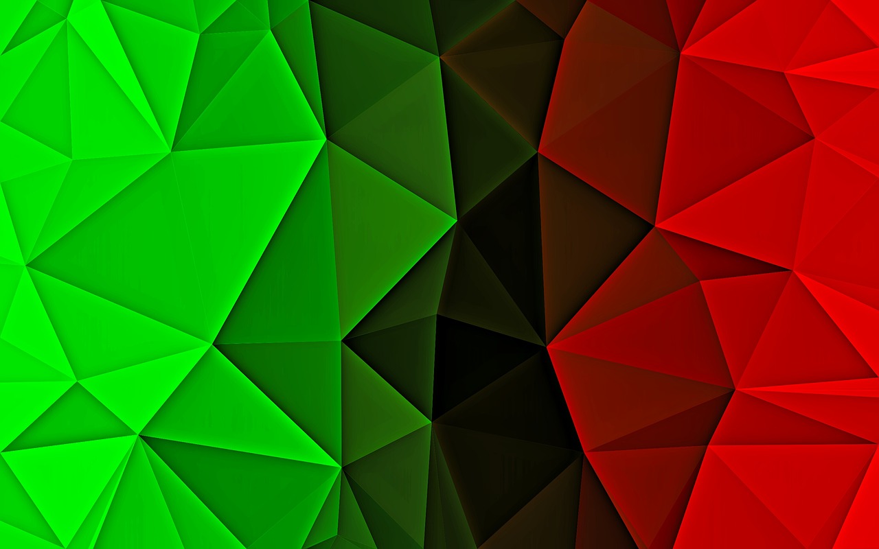 green red triangles free photo