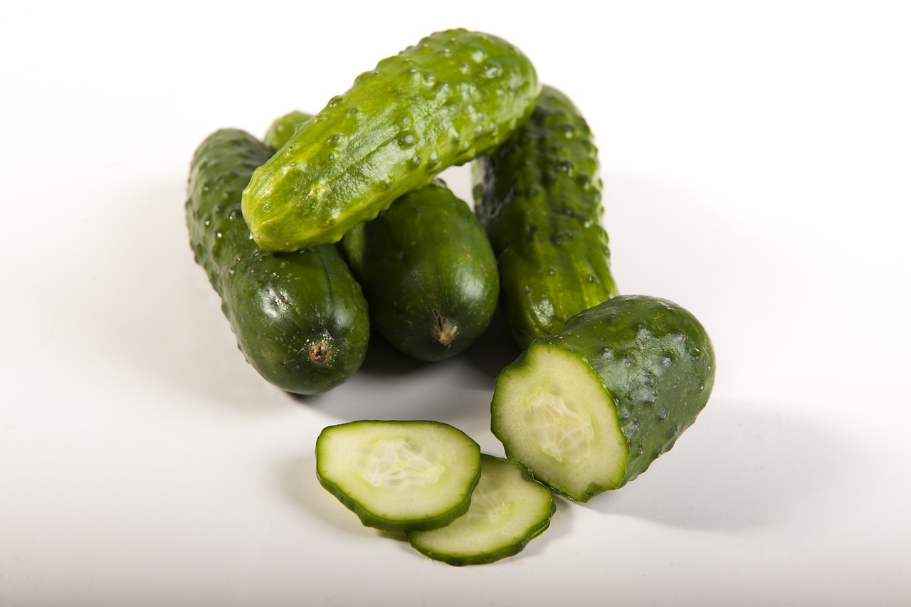 green cucumbers vegetables free photo