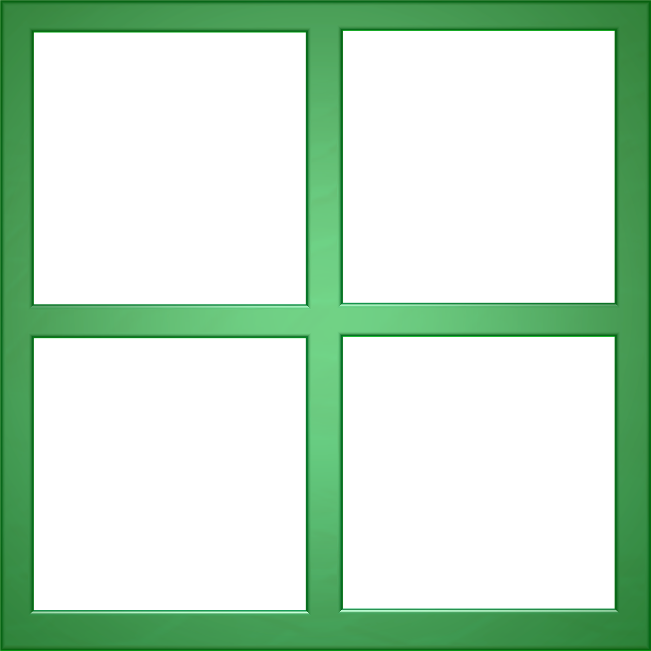 green frame window free photo